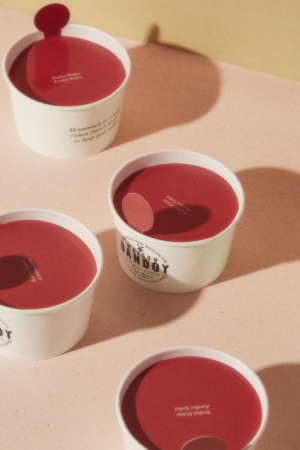 Pot Glace Fraise Opercule Rouge Maison Dandoy