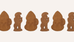 Sinterklaasfiguurtjes in speculoos.
